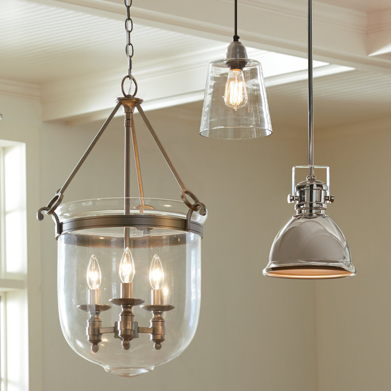 Birch Lane Luminaire  suspendu simple  en forme d urne  3 